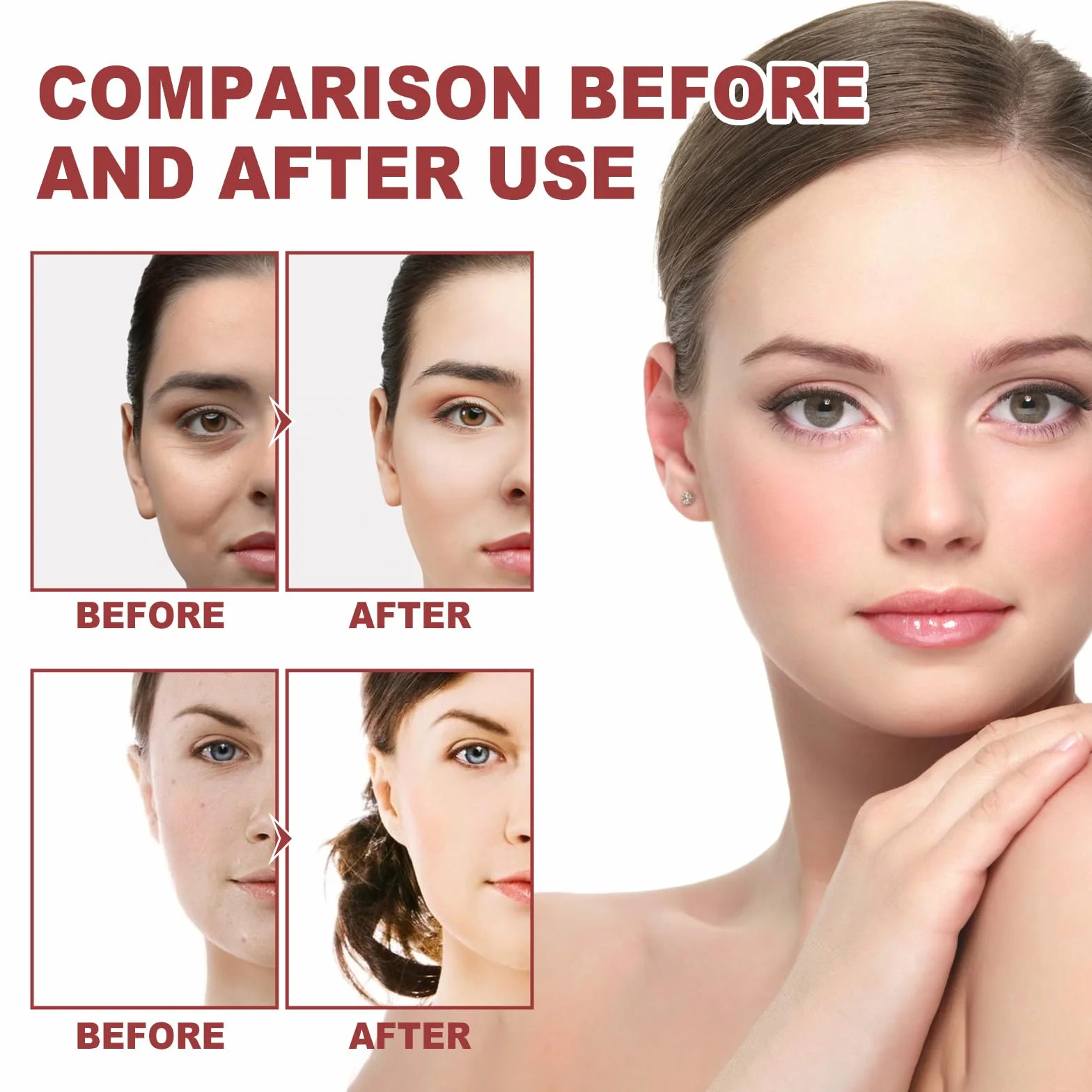 Patchs Anti-Rides Visage Silicone Réutilisables Réduire Rides Ridules Peau Lisse
