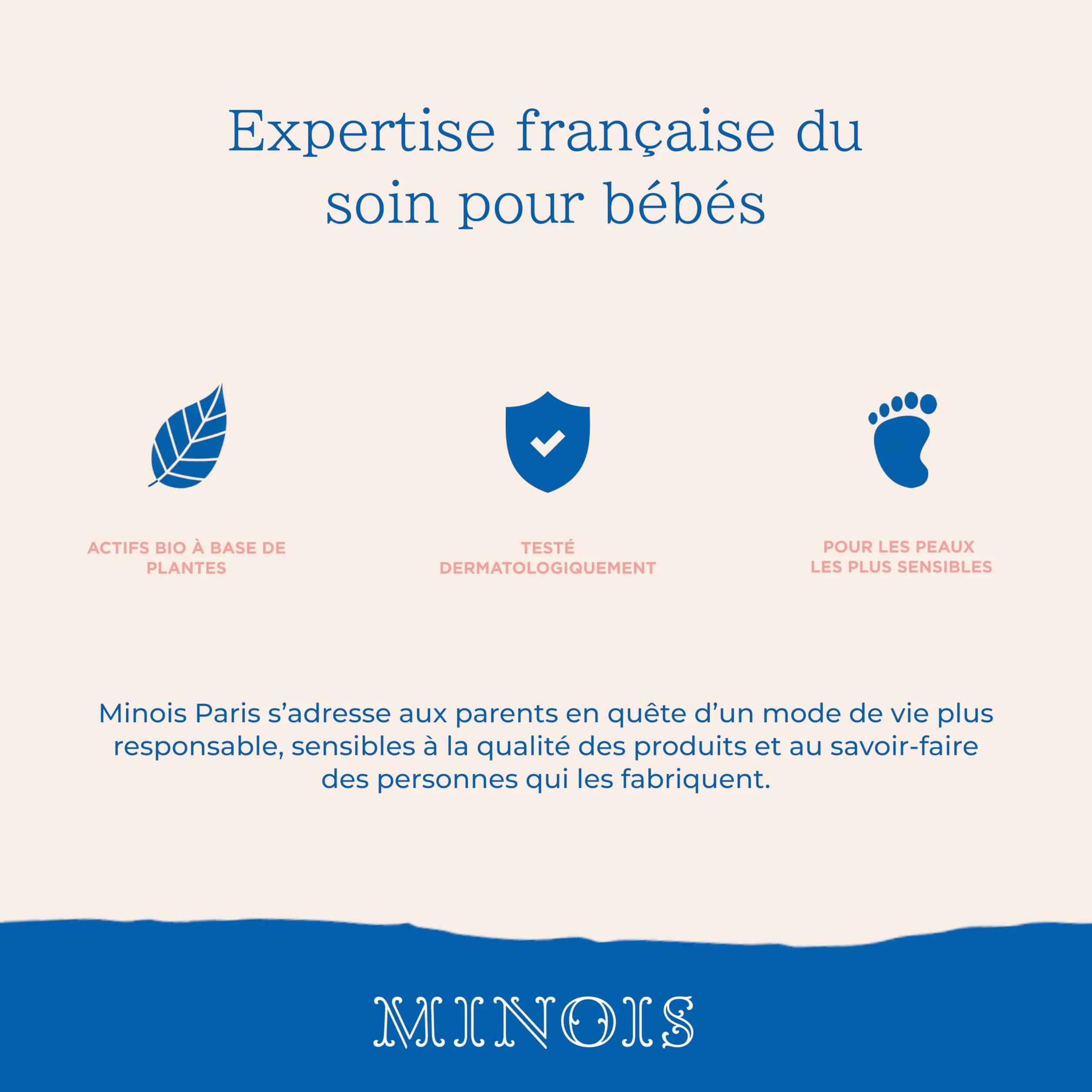 Minois Paris Brume Démêlante Enfant Tous Types de Cheveux Sans Rinçage 300ML Hydrate et Fortifie 98% Ingrédients d'Origine Naturelle Made in France
