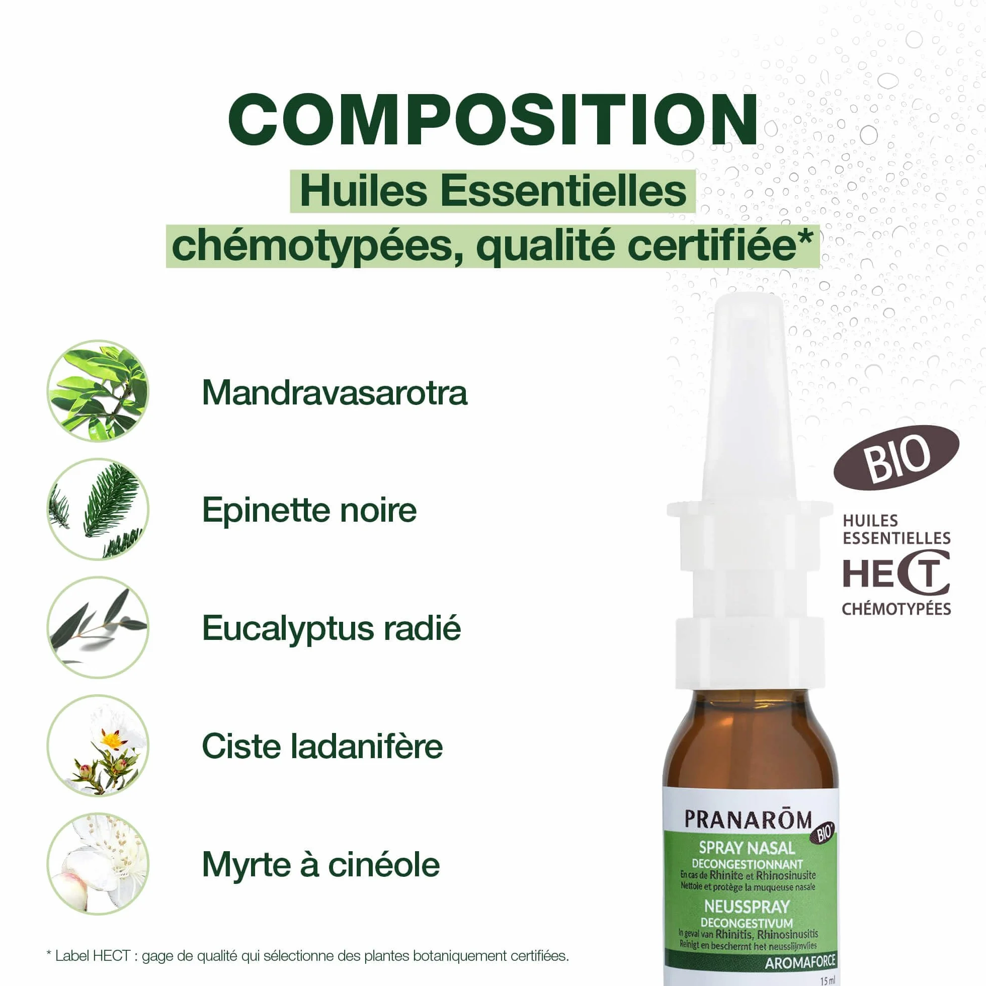 Pranarôm SPRAY NASAL DECONGESTIONNANT BIO 15 ML