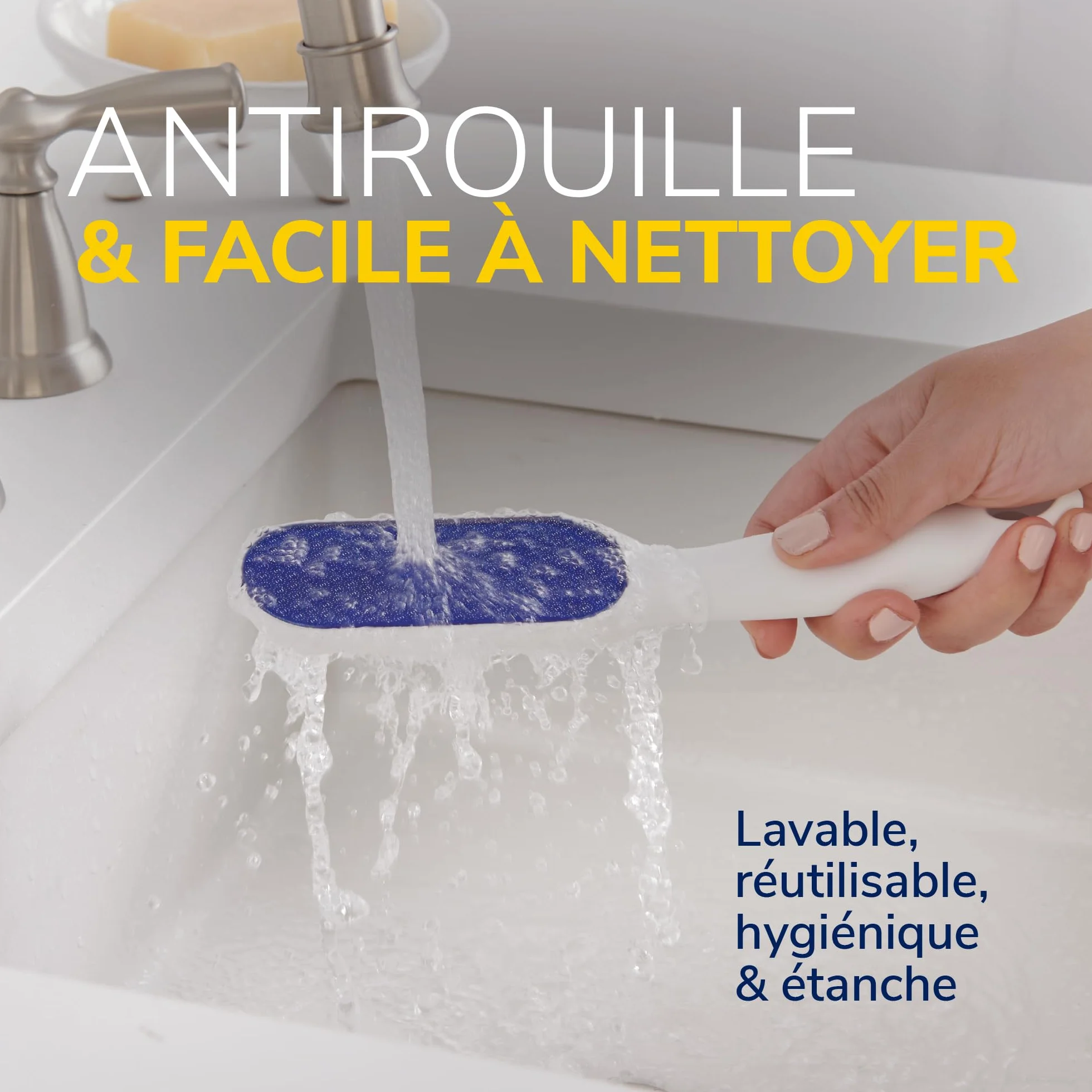 Dr. Scholl’s Râpe Pieds Manuelle en Nano Verre – Élimine Peau Dure et Callosités – Etanche, Lavable