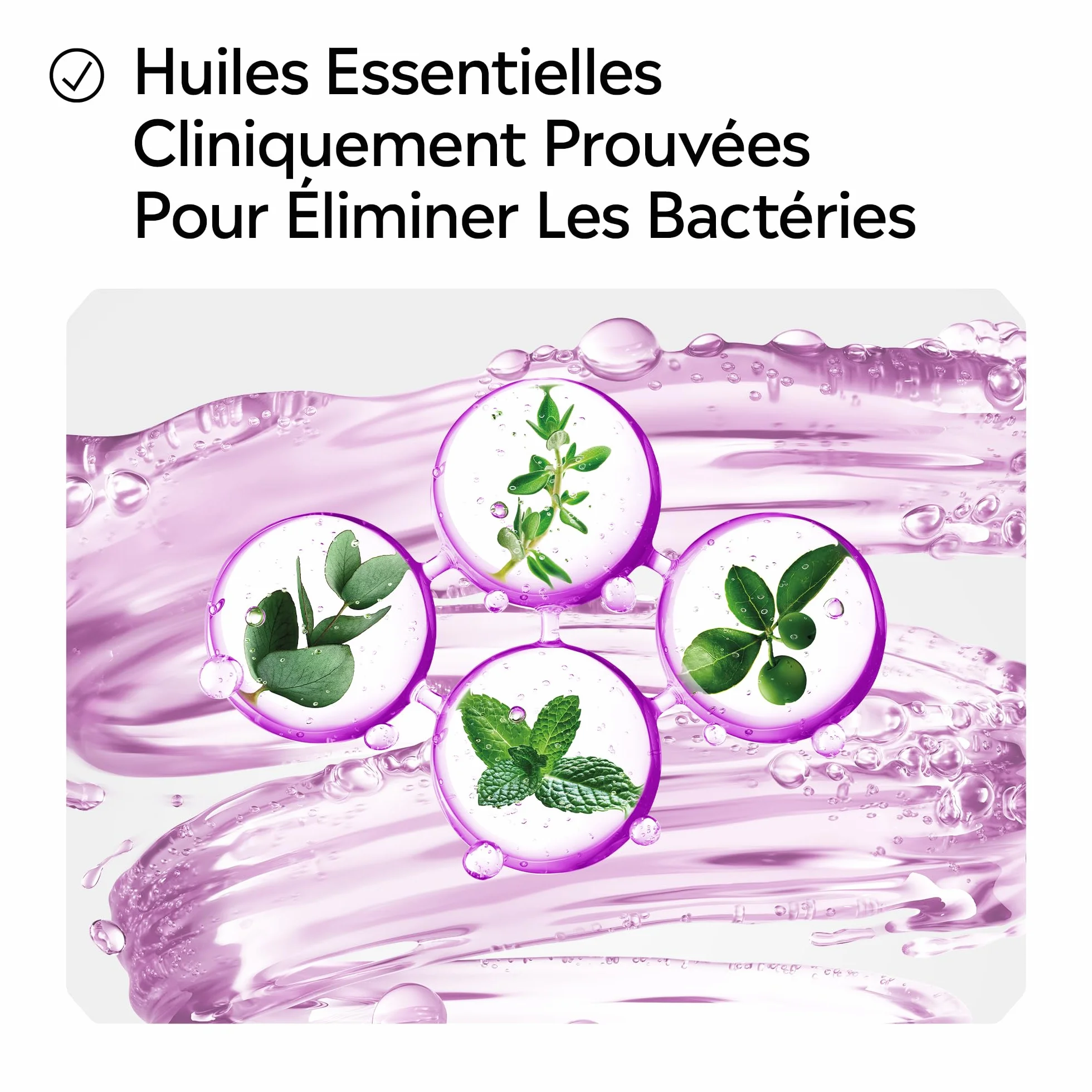 Listerine Bain de Bouche Total Care Goût Plus Léger 0% alcool 500 ml Soin bucco-dentaire 10 bénéfices en 1 Haleine fraîche durable