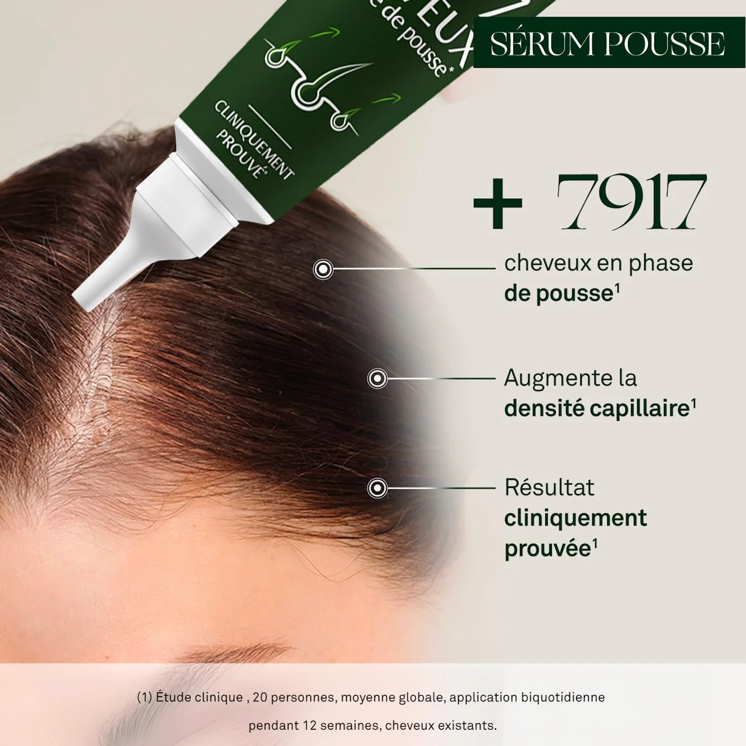 Luxéol Sérum Pousse Cheveux Extrait De Pousse De Pois 98% Ingrédients Naturelle 50ml