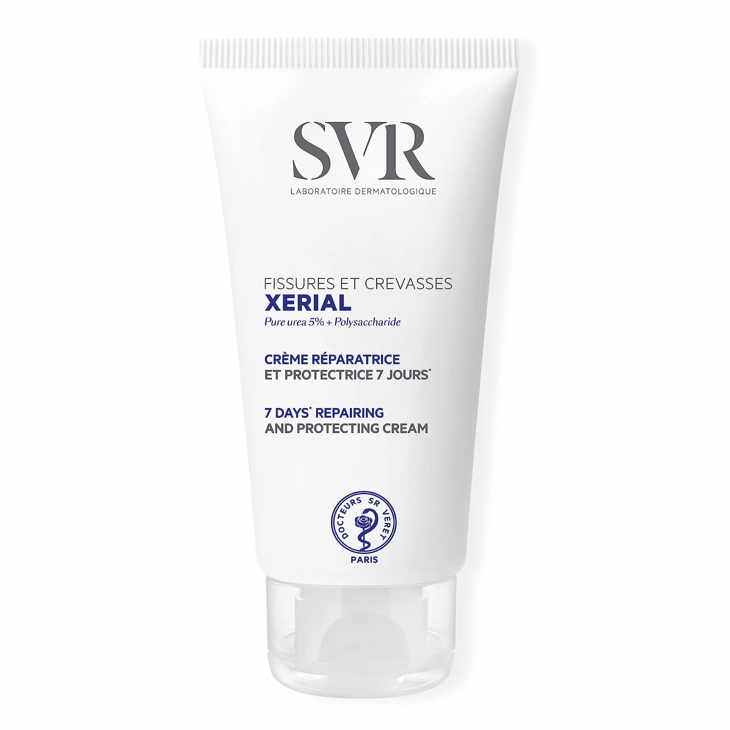 SVR Xérial Crème réparatrice 7 jours Pieds et mains très secs fissurés crevassés Urée pure 15% Centella Asiatica Panthénol 50 ml