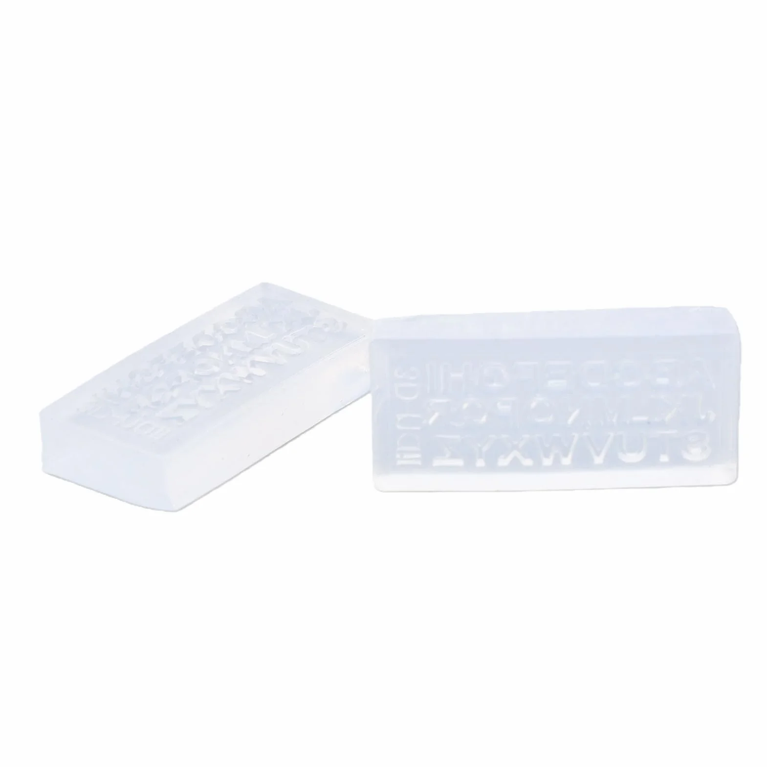 Sonew Moule en Silicone 3D pour Nail Art, 26 Lettres Alphabet, Résine Alimentaire Souple