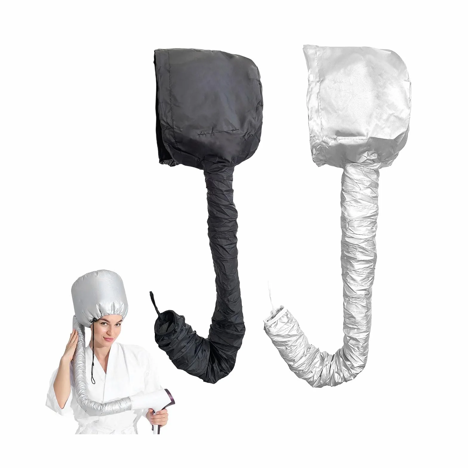 UILYNIU 2 Pièces Casque Seche Cheveux Bonnet Seche Cheveux Bonnet Chauffant Cheveux Soin Casque Chauffant Cheveux Sèche de Capot pour le Style de Séchage Curling Conditionnant en Profondeur（2 Pièces）