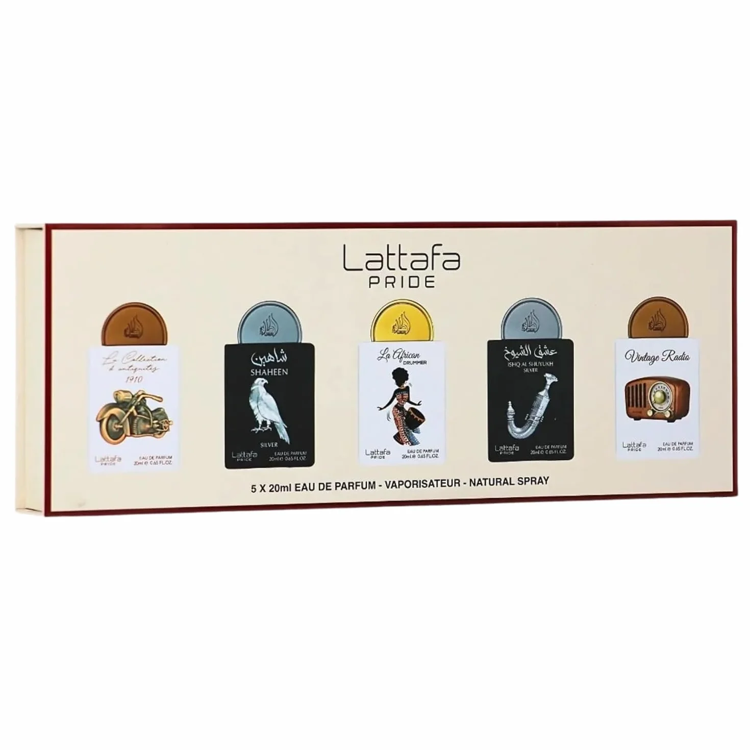 Lattafa Pride Giftset No. 5 Eau de Parfum 5 x 20 ml