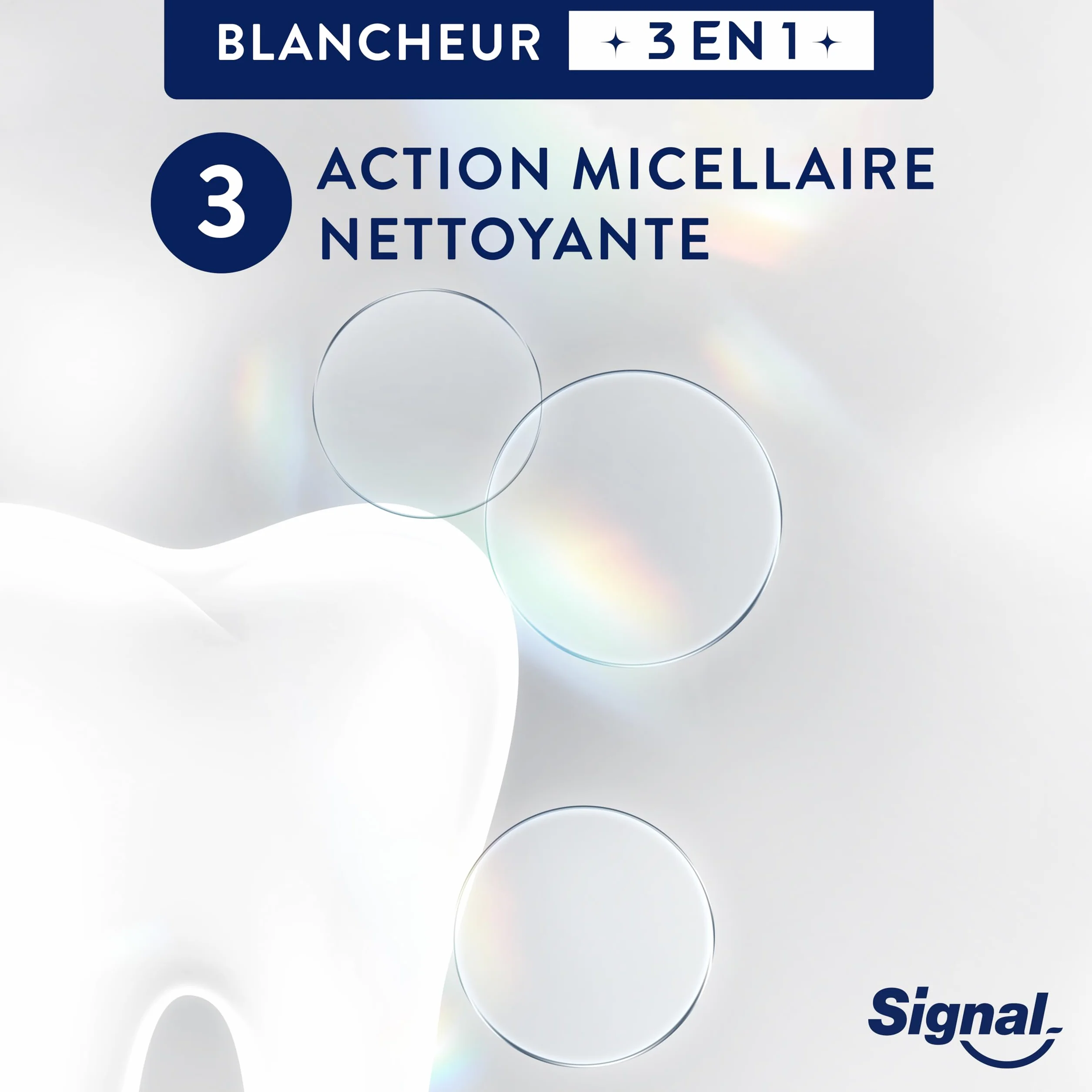 Hello Glow Dentifrice 3 en 1 Blancheur Longue Durée Anti-Tache Action Micellaire 75ml