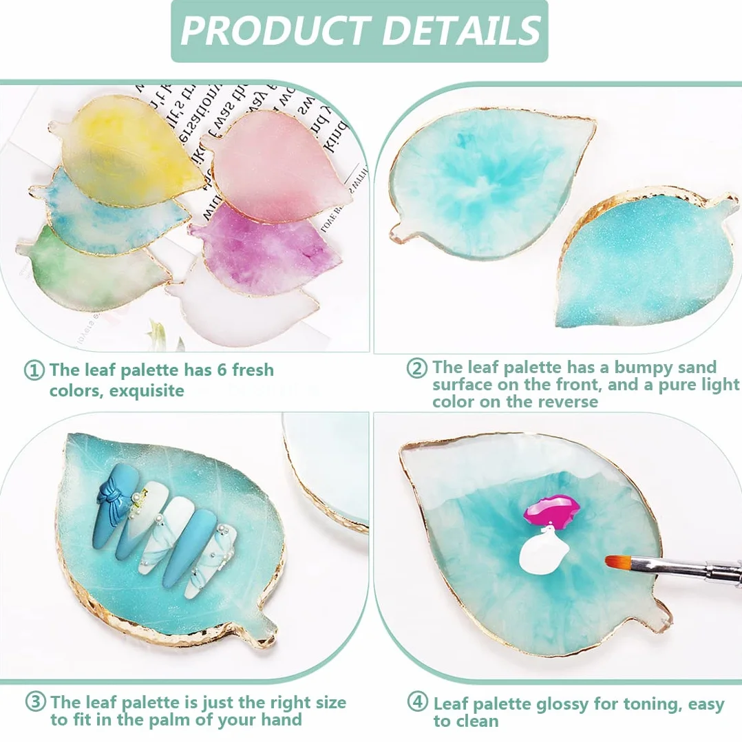 BODYA Résine Nail Art Palette Mélange Couleur Gel Vernis DIY Manucure Outil
