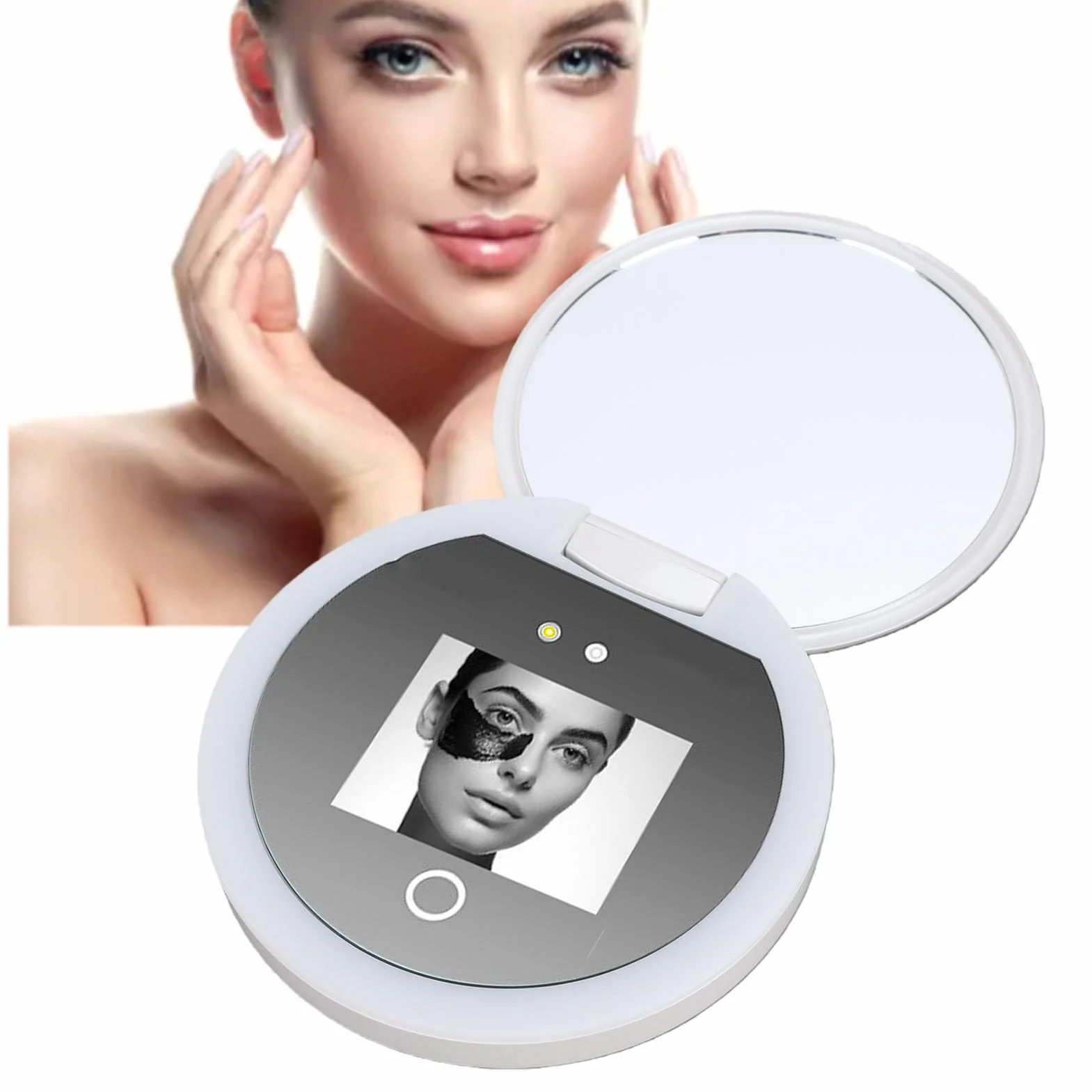 Miroir de Caméra UV 2X Rechargeable 3,8 Pouces Test Protection Solaire