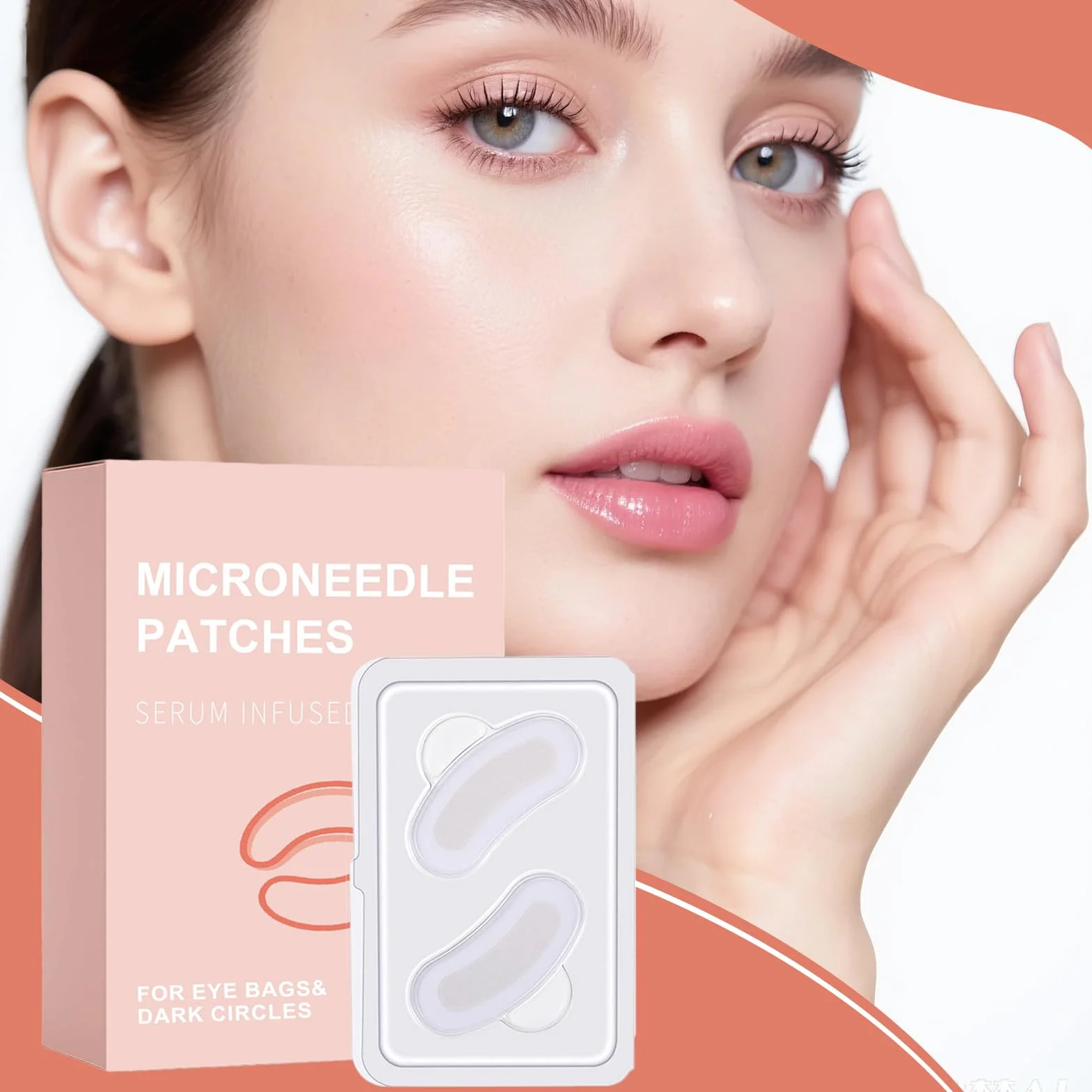 Patchs pour yeux micro-aiguilles hydratant raffermissant éclaircissants