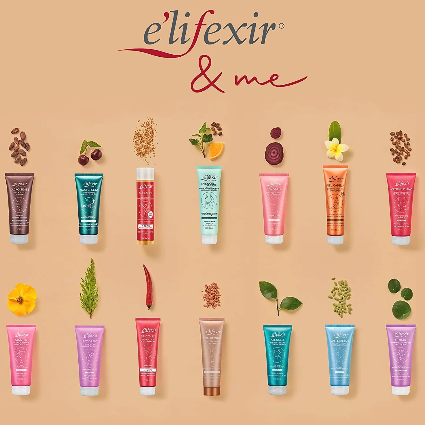 E'LIFEXIR Color Dren Maquillage pour Jambes Bronzé Crème Effet Collants Invisibles 150 ml