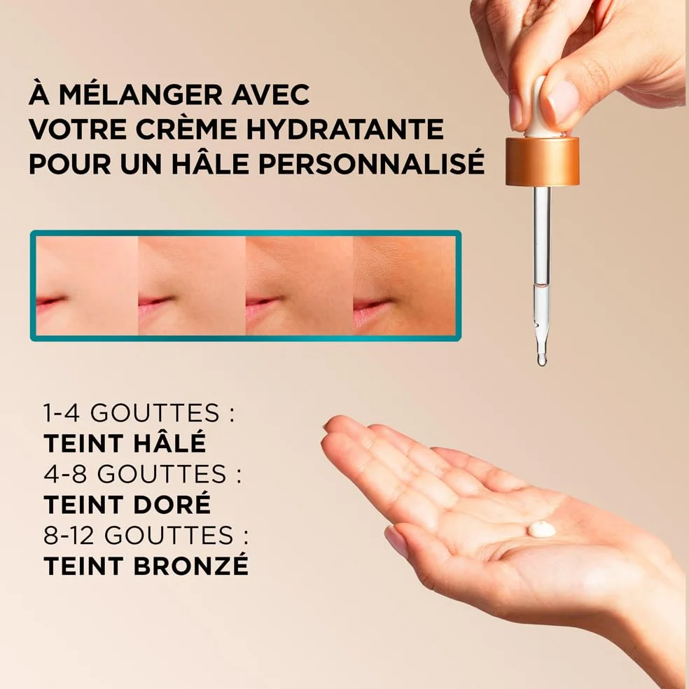 GARNIER Ambre Solaire - Coffret Mousse & Sérum Autobronzants & Hydratants - Teint Naturel & Radieux - Eau De Coco, Glycérine, Acide Hyaluronique - Vegan & Cruelty Free - Visage & Corps
