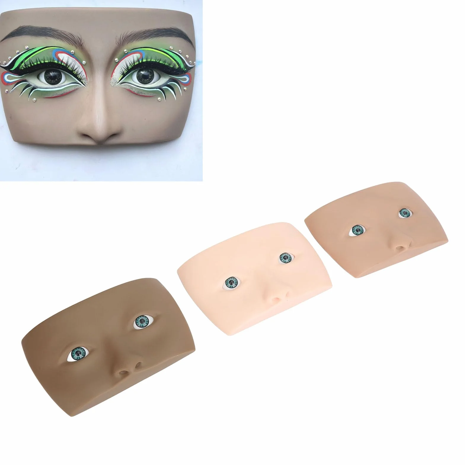 Planche de pratique de maquillage pour le visage, planche de pratique de maquillage pour les yeux, planche de pratique de maquillage pour les yeux, mannequin de maquillage