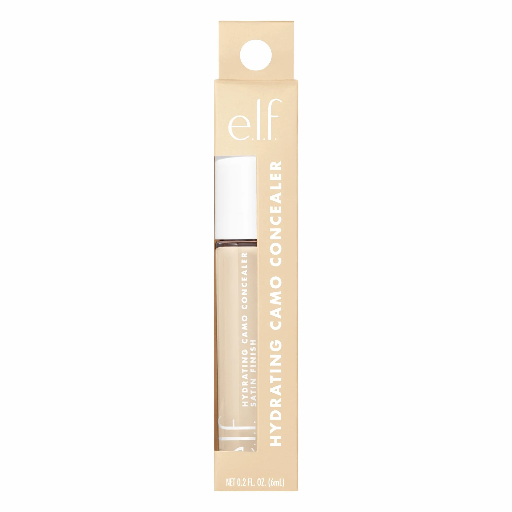 e.l.f. Correcteur de teint camouflage hydratant, finition satinée, chaud (6 ml)