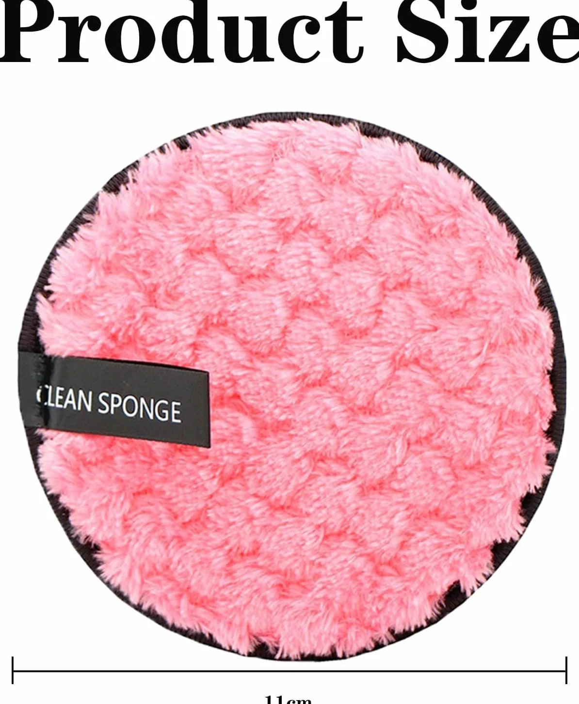Éponges en coton démaquillant lavables bio double face réutilisables 4 pièces