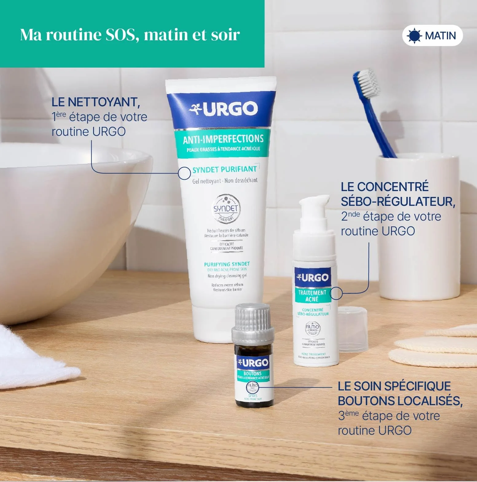 Urgo Filmogel boutons complexe rétinoïde acide hyaluronique huile essentielle Tea Tree 3,25ml