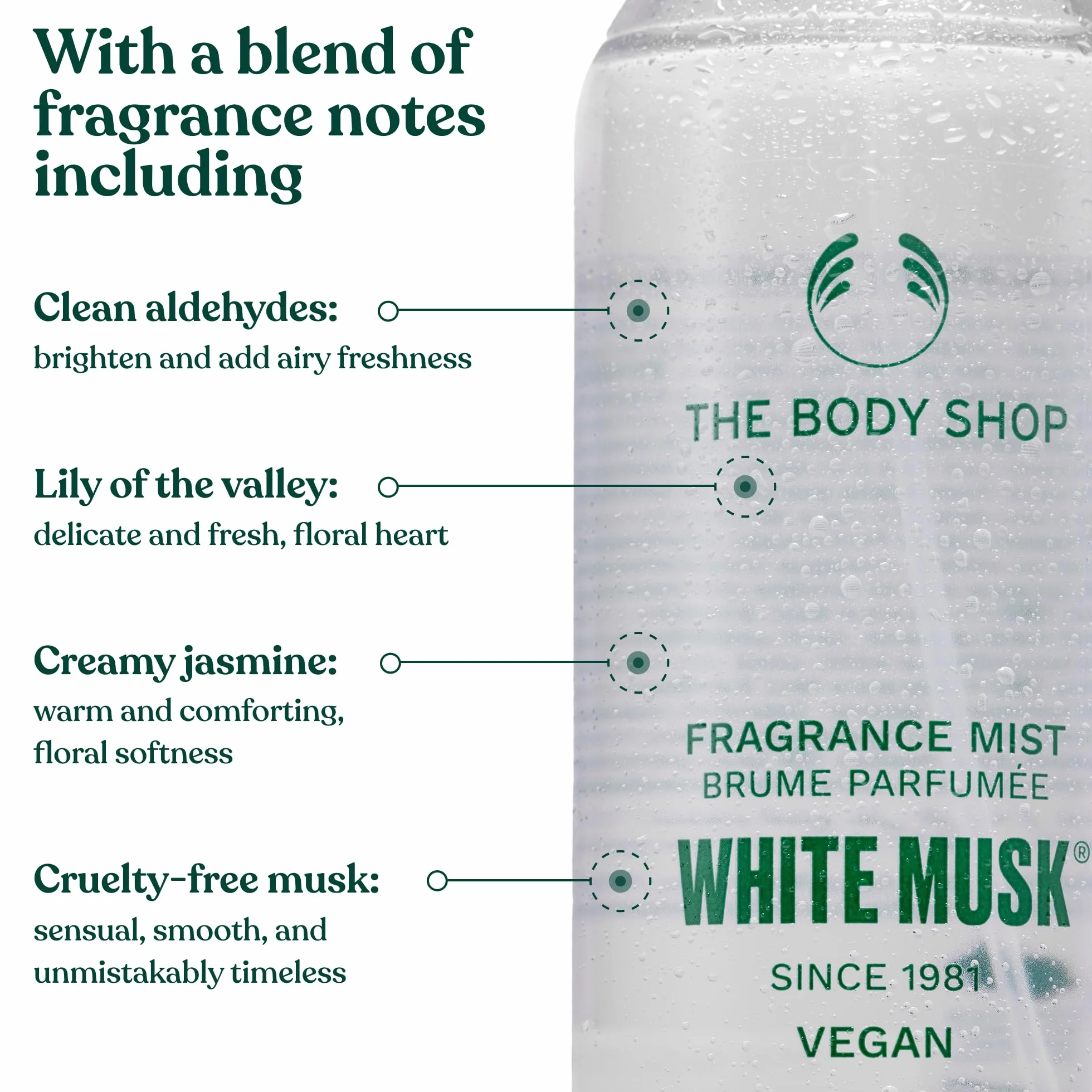 The Body Shop White Musk Fragrance Mist 100 ml