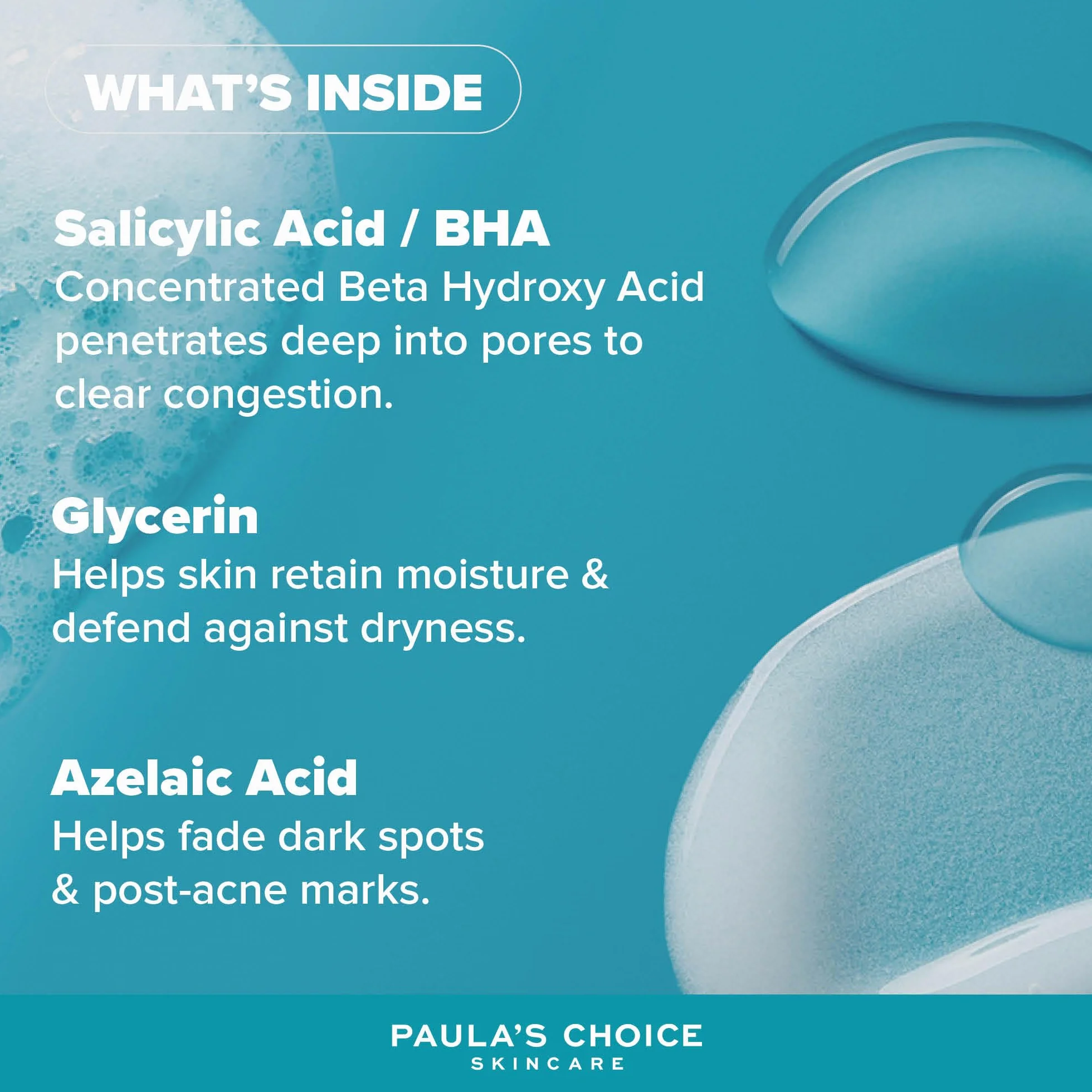 Paula's Choice Anti-Imperfections Réduit les Imperfections Pores Dilatés Taches Brunes Acide Salicylique Azélaïque Tous Types de Peaux Format Voyage