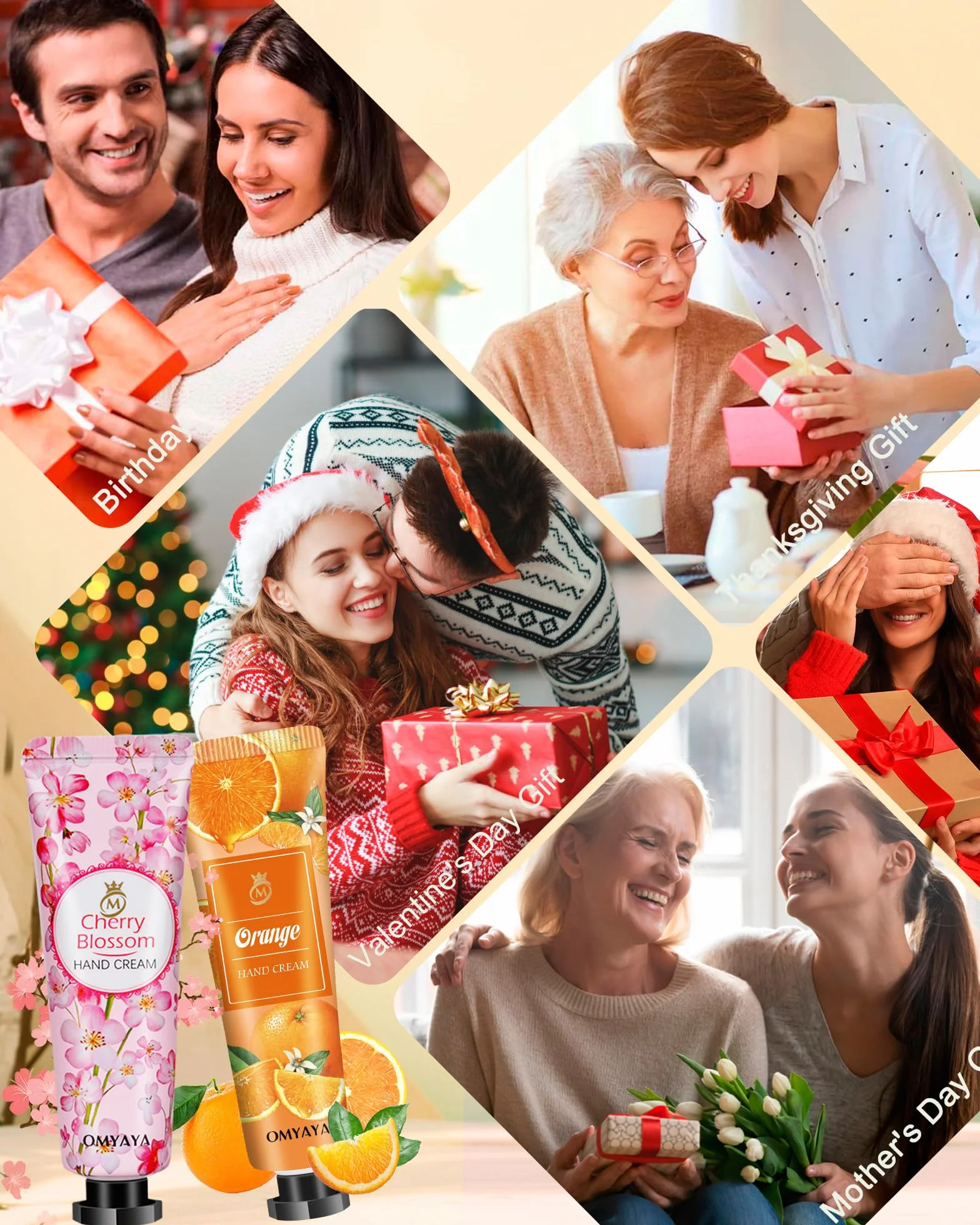 Creme Mains Hydratante Coffret Cadeau Femme 20 Parfums 40 Pièces