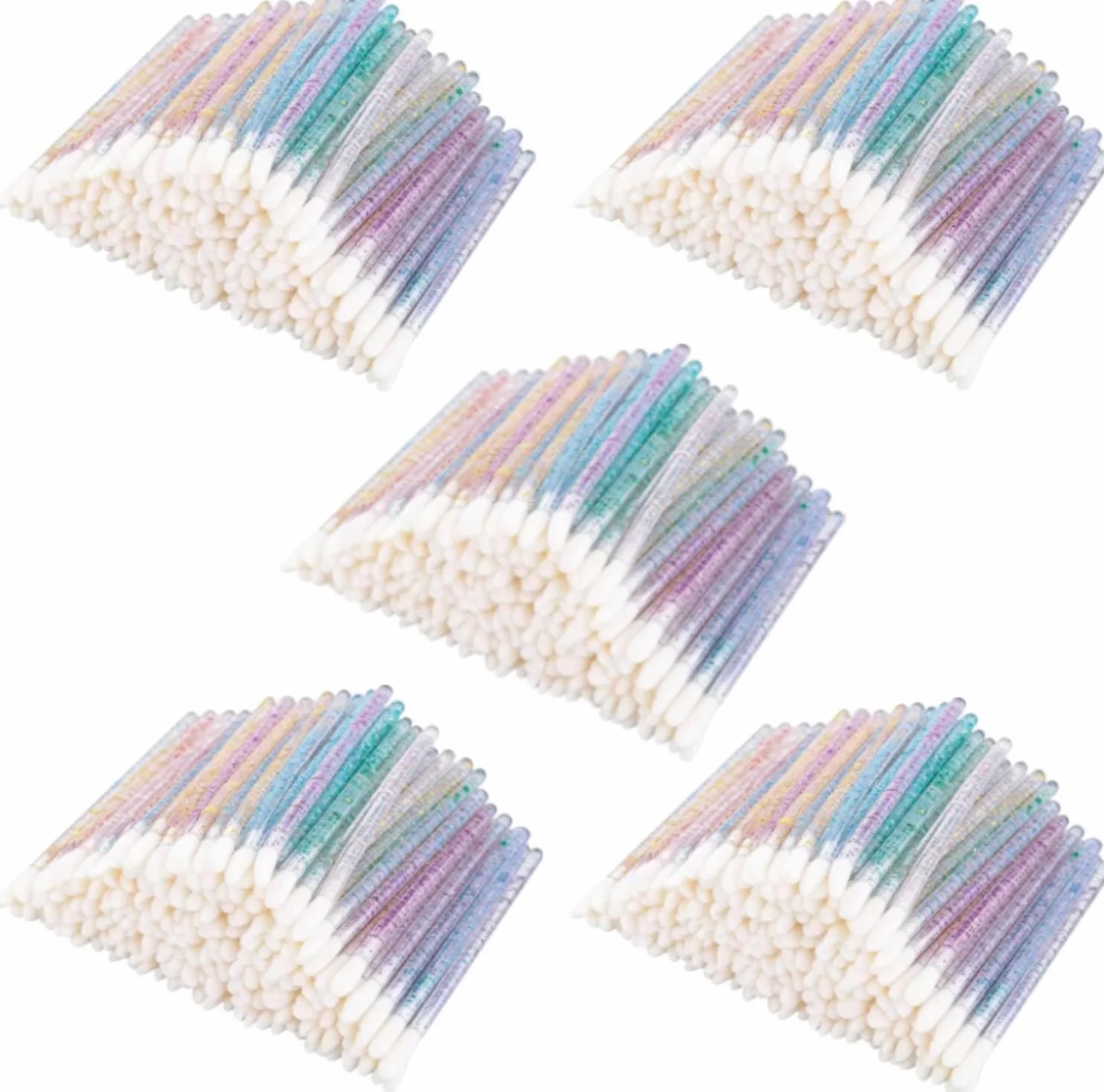 BetterJonny Pinceau à Lèvres Applicateur Batonnet Brosse à Lèvres Lip Brush 500 Pièces Multicolor