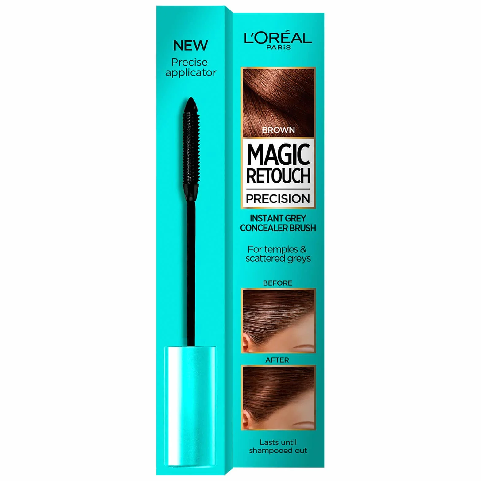 L'Oréal Paris Magic Retouch Précision Mascara Cheveux Brun - Tube Sans Ammoniaque Temporaire