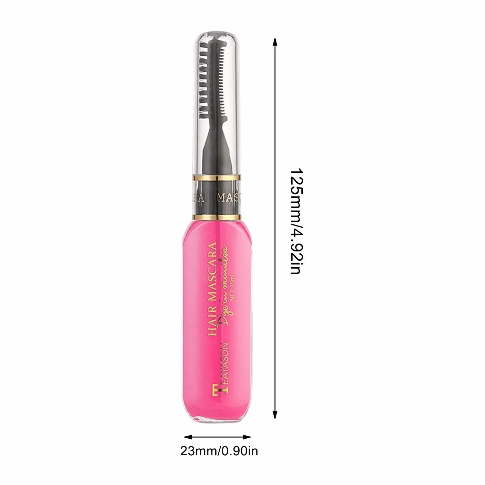 Mascara Colorant Pour Cheveux Temporaire 6 Couleurs Lavable Arc-en-ciel