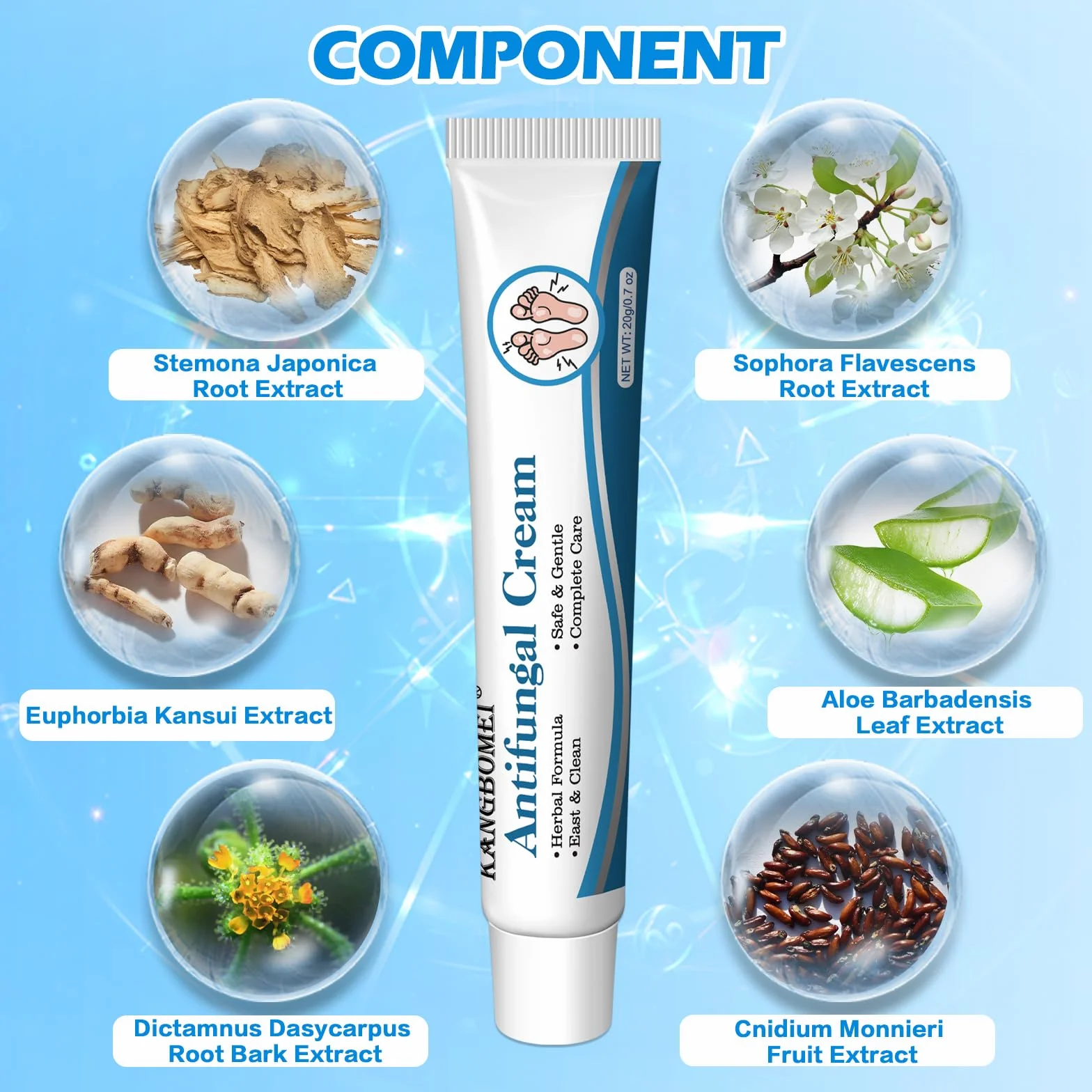 Crème Antifongique Pied Mycose Peau – Soin Topique 20G