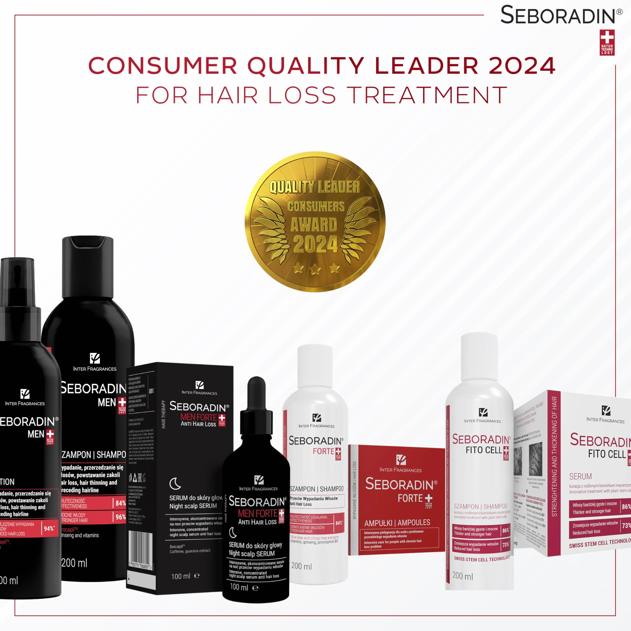 SEBORADIN FORTE Sérum de Nuit Croissance Cheveux Anti-Chute Hommes Femmes Vitamines Extraits Naturels 100ml