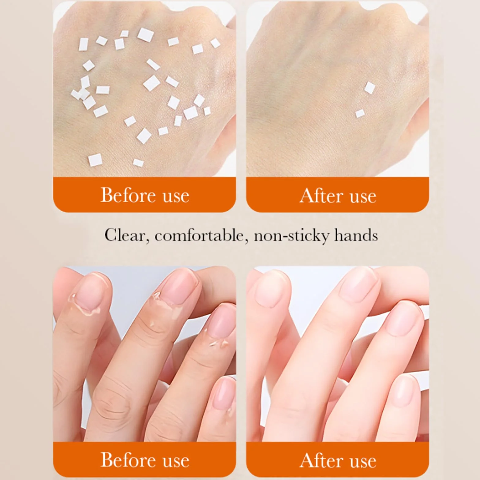 Masque Nourrissant pour les Mains à la Papaye, Hand Mask, Gants Hydratants pour Mains Sèches et Gercées