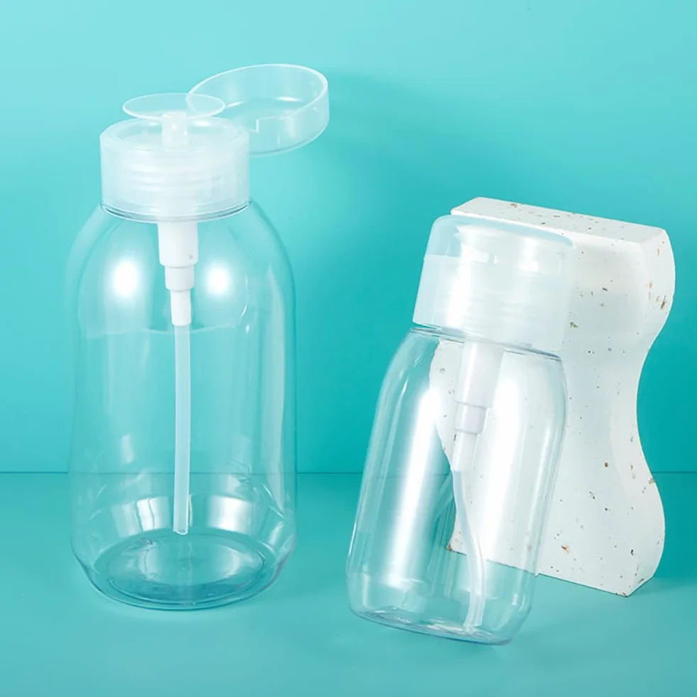 Flacons vides en Plastique 500 ML pour dissolvant de Vernis à Ongles Lot de 2