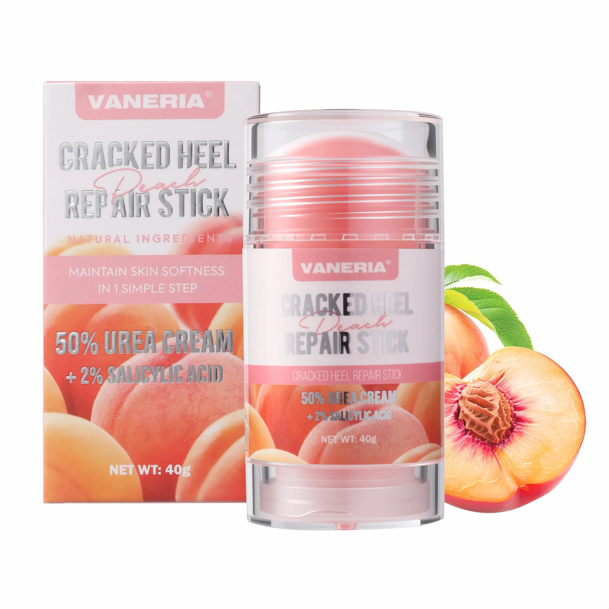 Vaneria Crème réparatrice pour pieds secs et crevassés 40g Pêche