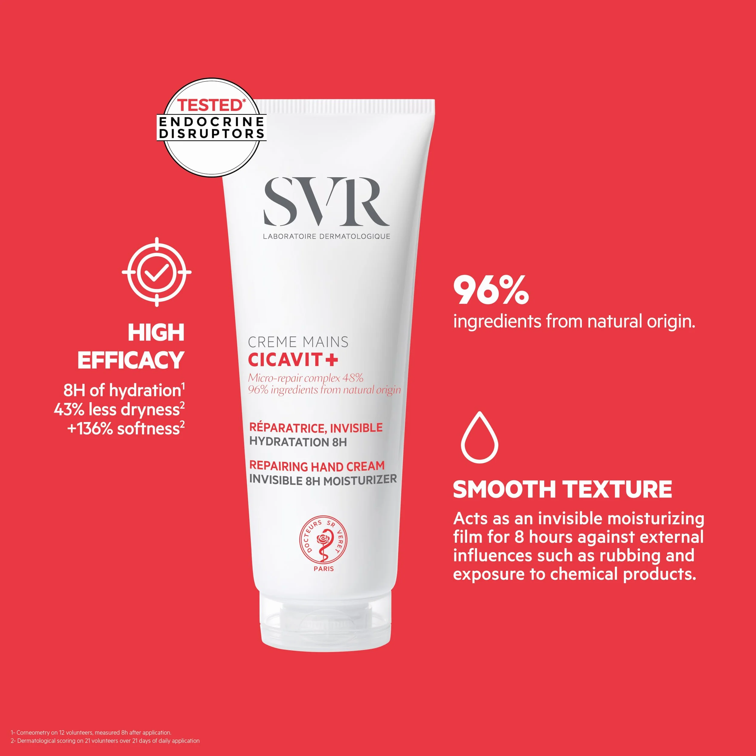 SVR Cicavit+ Crème Mains Réparation intense 75 g pour mains très sèches