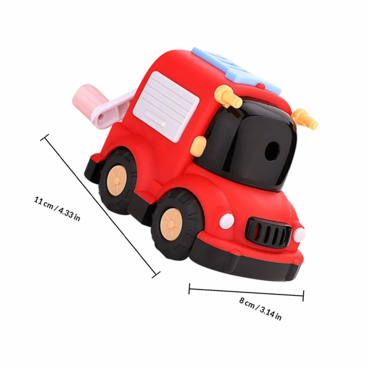 Aiguiseur Manuel en Plastique Rouge pour Crayons Scolaires et Loisirs