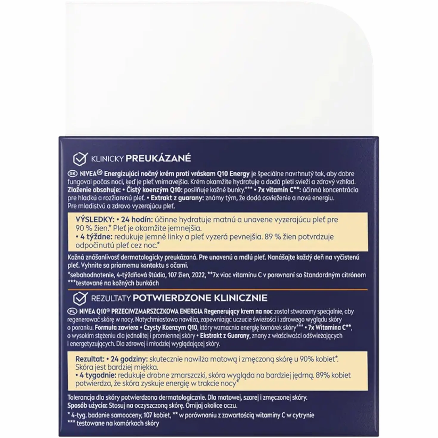 Q10 Energy Recharging Crème de nuit pour femme Crème de nuit énergisante pour le visage Crème de nuit hydratante avec vitamine C et Q10 50 ml