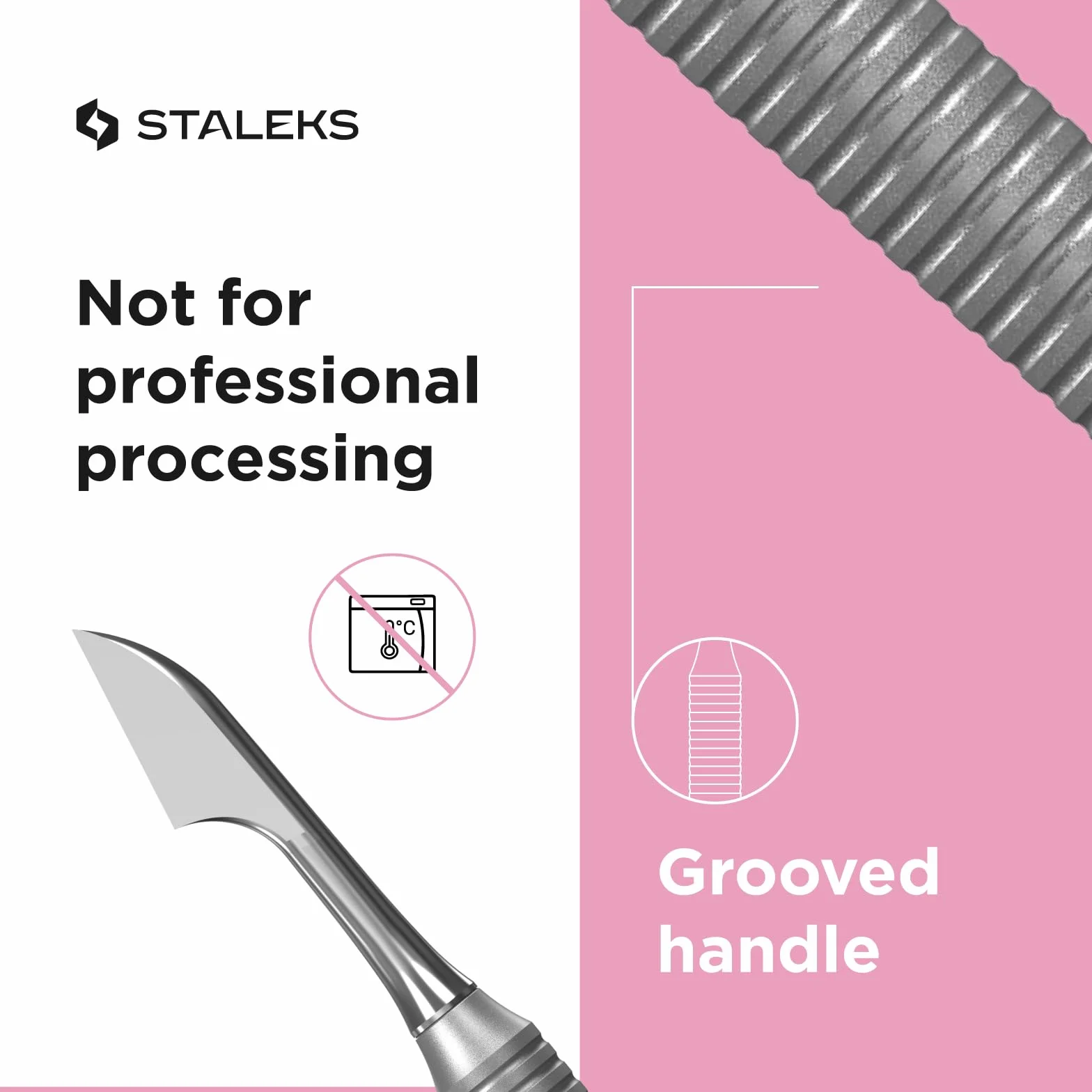 STALEKS Presse-cuticules Beauty&Care 30 Type 1 arrondi et rectangulaire