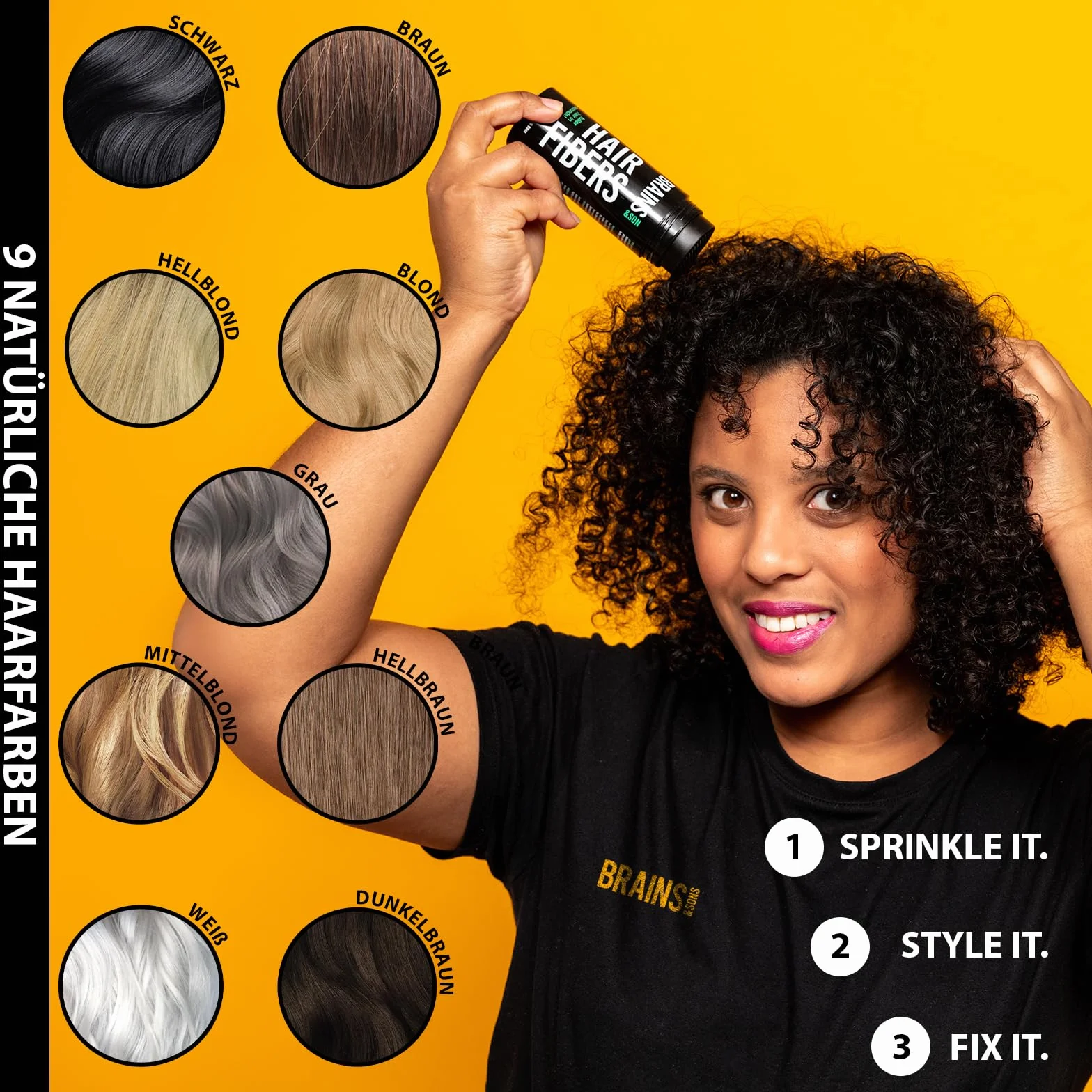 Hair Fiber Densificateur de cheveux 25g brun foncé